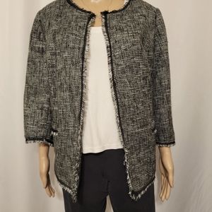 Lane Bryant size 22 NWOT black-and-white blazer/jacket